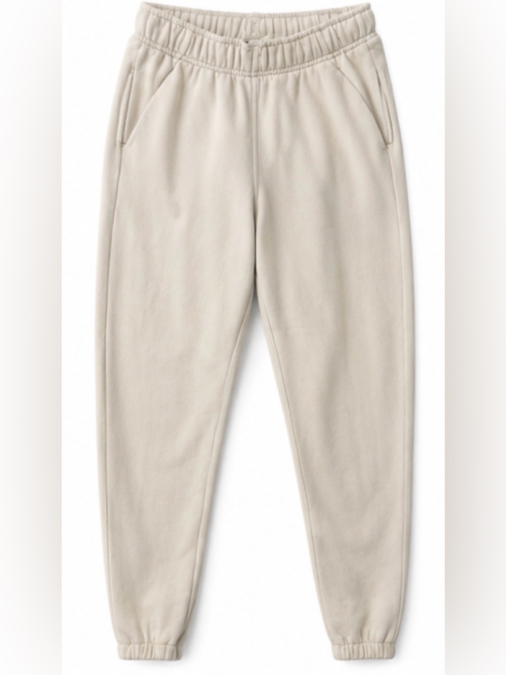 Lululemon mid rise oversize jogger in bone xs 4